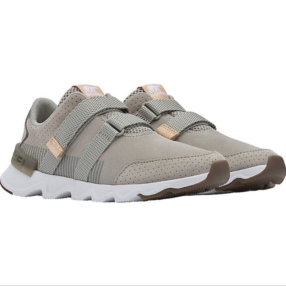 SOREL KINETIC SNEAKER SHOE LITE STRAP SUEDE GREY LIGHTWEIGHT CASUAL COMFORT 8